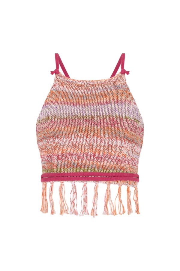 SUNKISSED KNIT TOP (with fringes) - Imagen 3