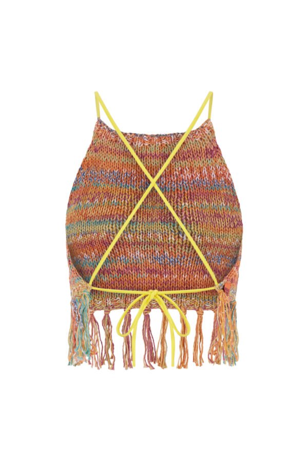 SUNKISSED KNIT TOP (with fringes) - Imagen 2